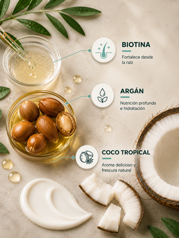 Shampoo Fortalecedor | Biotina y Argan