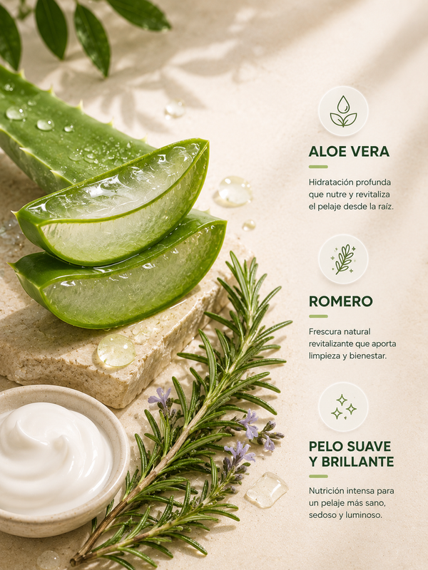 Shampoo Hidratante | Aloe Vera y Romero