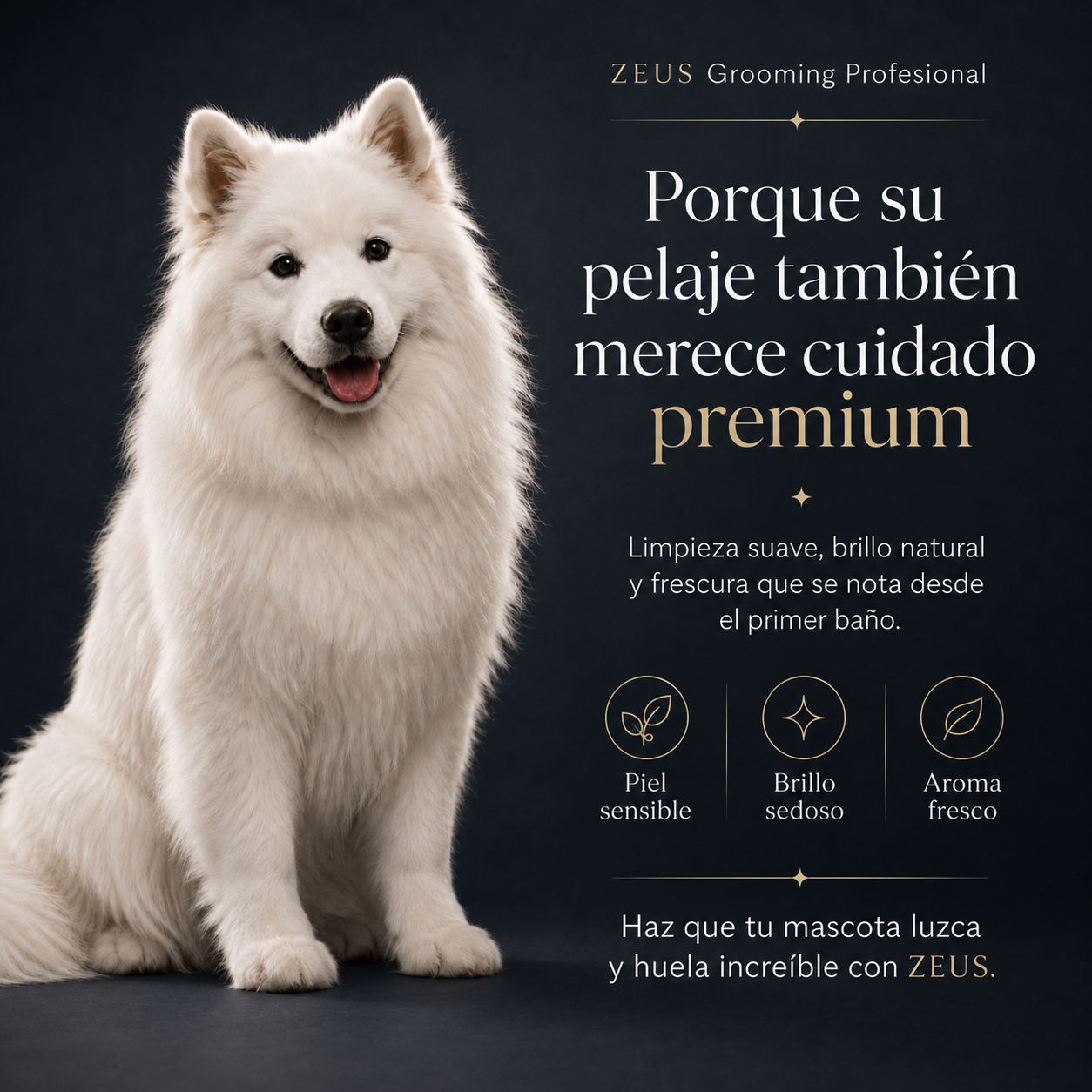 Shampoo Desodorante Calmante para Mascotas | Avena y Bicarbonato | Frescura a Manzana Verde | 20 L