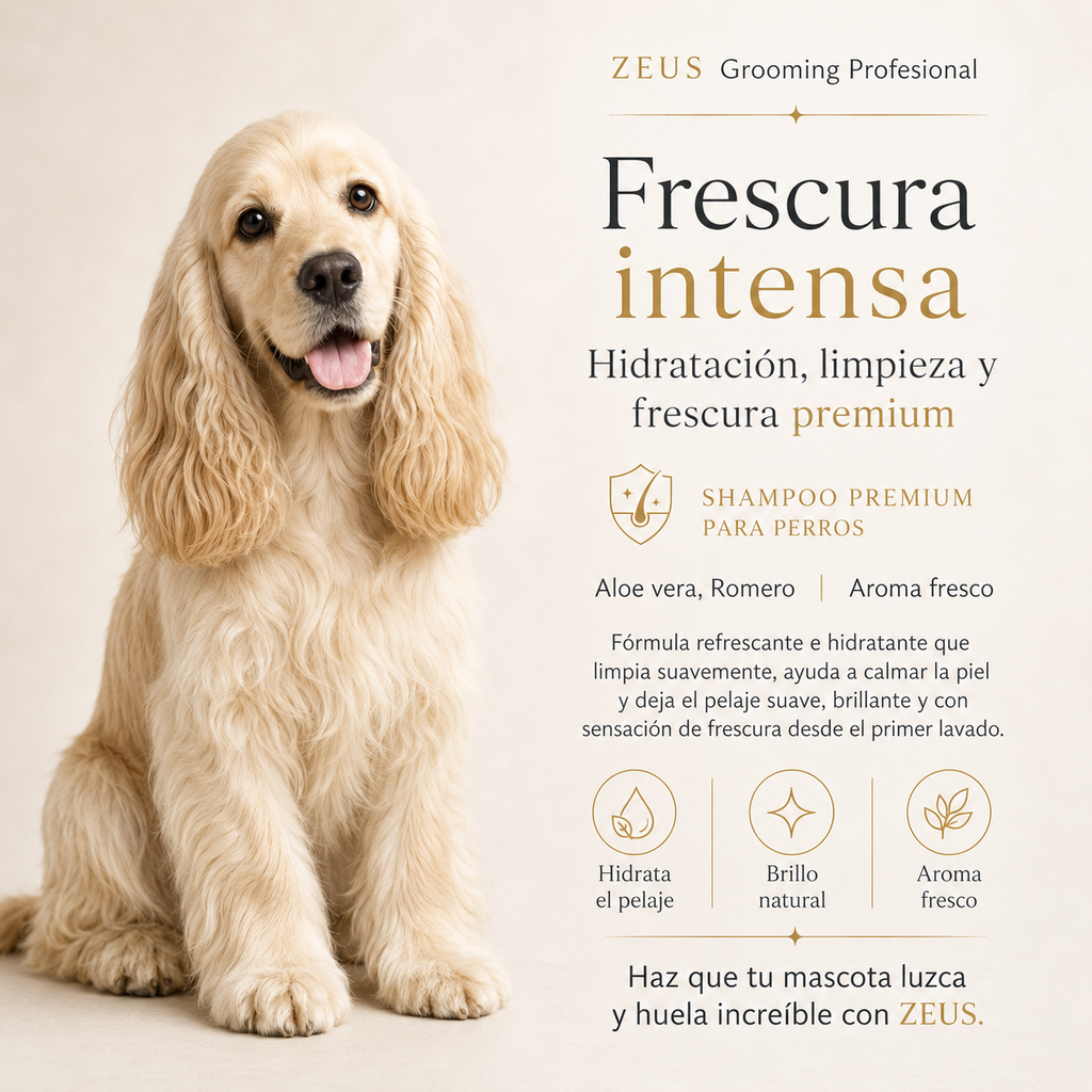 Shampoo para Mascotas con Aloe Vera y Romero | Limpieza Profunda y Pelo Sedoso | 10 L