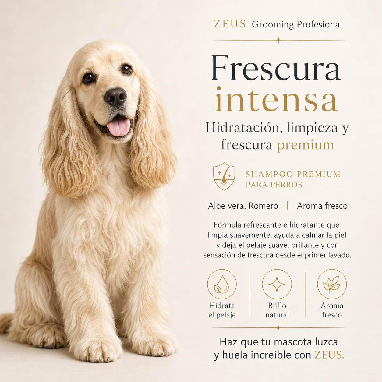 Shampoo para Mascotas con Aloe Vera y Romero | Limpieza Profunda y Pelo Sedoso | 20 L