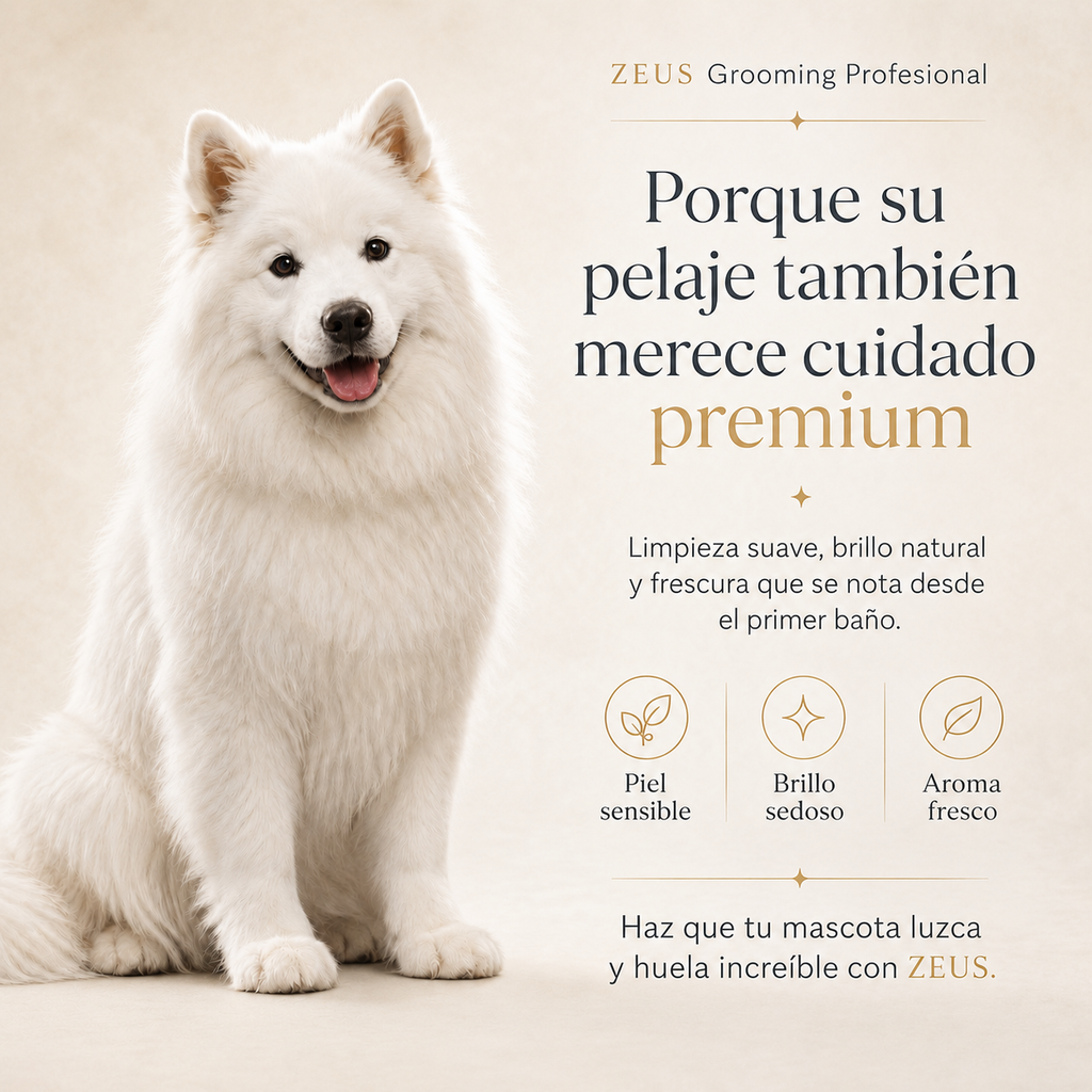 Shampoo Desodorante Calmante para Mascotas | Avena y Bicarbonato | Frescura a Manzana Verde | 10 L